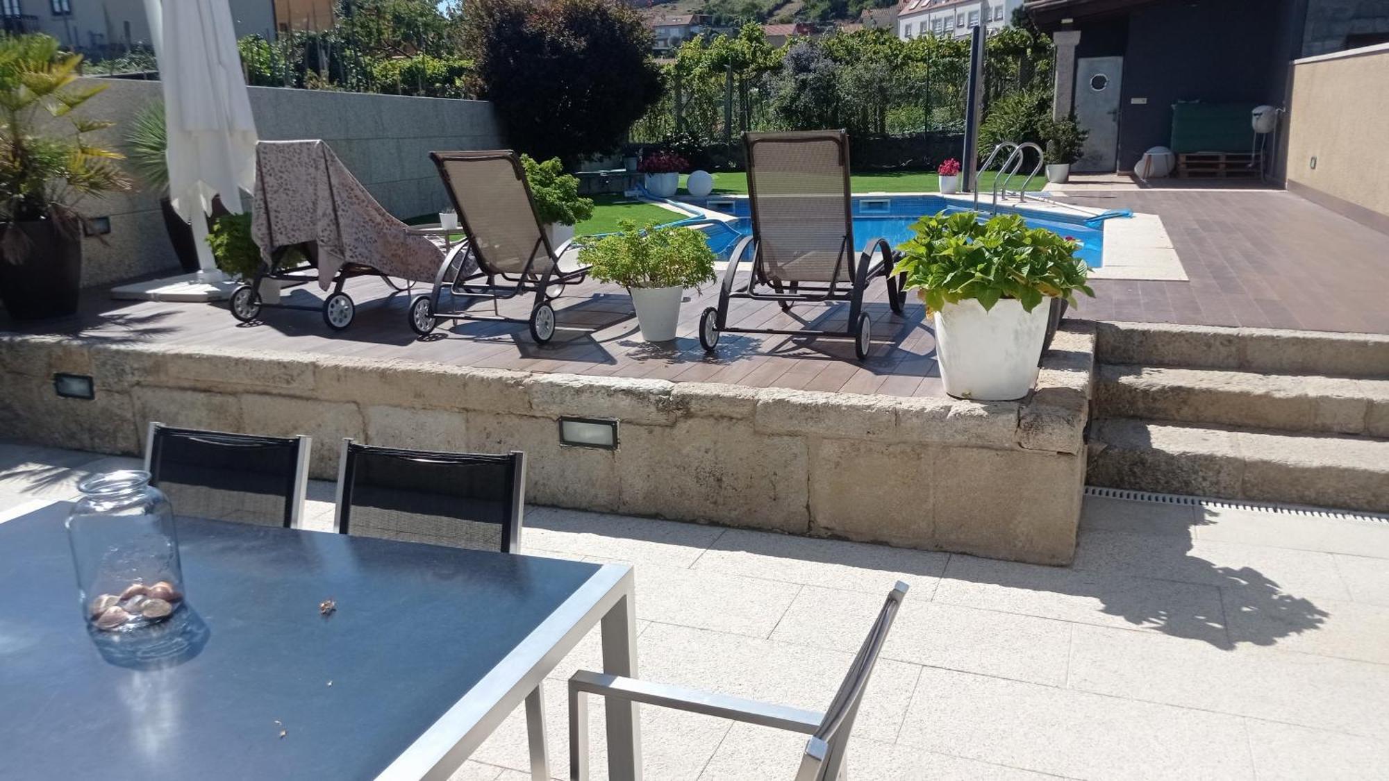 Casa Piscina Boleros Villa Combarro Buitenkant foto